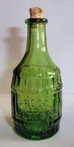 Miniature Wheaton GREEN Root Bitters Bottle 3 Inches with Original Cork - Picture 1 of 3
