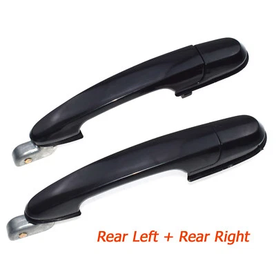 NEW Rear Left Right Exterior Outside Door Handle Fits Hyundai Tucson 05-09 Black Foto 1 de 4