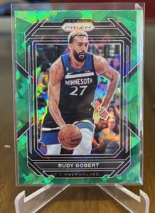 2022-23 Panini Prizm Rudy Gobert Green Cracked Ice - Picture 1 of 2