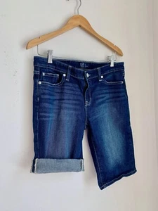 Gap Bermuda Jeans Shorts Damen Größe 29 32 Stretch Mid Rise 9" blau Denim - Bild 1 von 5