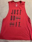 Nike Women's Dont Quit Dri-Fit Tank Red Medium Ao2639
