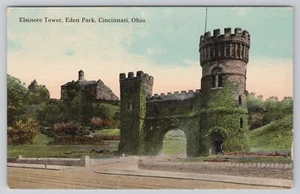Postcard Elsinore Tower Eden Park Cincinnati Ohio - Picture 1 of 2