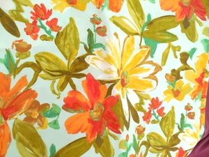 Floral Toss zipper closure Outdoor Deck Porch pillow cover 14 x 14 - Picture 1 of 2