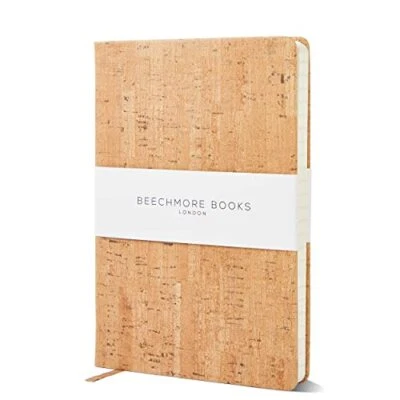 Ruled Notebook - British A5 Journal by  | Large (5.75" x 8.25") Beige Cork - Image 1 of 4