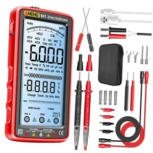 Digital Multimeter Tester Auto-Ranging TRMS 6000 Counts 681 Backlit Screen - Picture 1 of 7