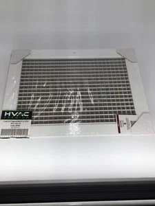 10 x 14" Würfelkern Eierkiste Rückluftgitter Aluminium HLK Entlüfter weiß - Bild 1 von 3