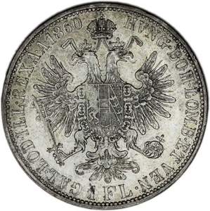 Moneta AUSTRIA 1 fiorino 1860 A XF+ scelta estremamente fine - Foto 1 di 7