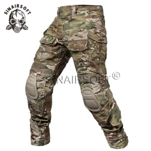 Pantalones de combate SINAIRSOFT G3 con rodillera Airsoft táctico Gen3 pantalones de paintball - Imagen 1 de 16