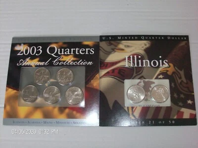 Lot 0f 6-2003-P & D Uncirculated 50 State Quarter Program Numbers 21 to 25 of 50 - Image 1 of 3