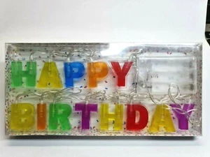 HAPPY BIRTHDAY - CATENA LUMINOSA LED - FUNZ A BATTERIE - 1,20 MT - Foto 1 di 2