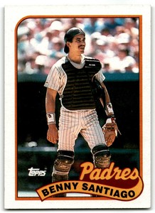 1989 TOPPS BENNY SANTIAGO SAN DIEGO PADRES #256