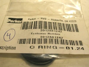 Neu im Karton 4 STCK. PARKER 3912881242 HYDRAULIKVENTIL O-RING 1,24 ZOLL ID X 0,103 WAND P7759 - Bild 1 von 4