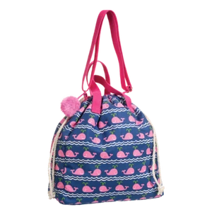 DOUGLAS Cuddle Toys Pink Whale Hobo Sak - 7403 NEW - Picture 1 of 1