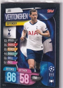 Topps Match Attax Champions League 19/20 Nr. TOT 6 Jan Vertonghen - Picture 1 of 1