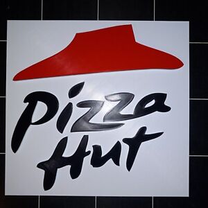 8 Inch Pizza Hut 3D Logo Sign, 3D Printed Reproduction wall sign Collection.