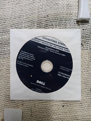 Dell Windows Vista Home Premium: Reinstallation DVD CD for 32-bit (HX425) - Image 1 of 2