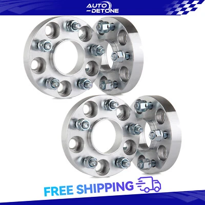 5x4.5 1" 12X1.5 (4) Wheel Spacers For Hyundai Elantra Mitsubishi Outlander Mazda - Image 1 of 3