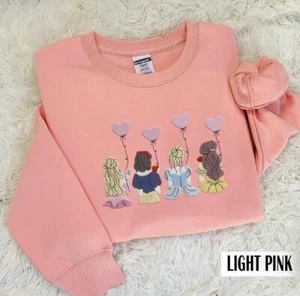 Love Disney Princess individuell besticktes Sweatshirt/Hoodie - Bild 1 von 5