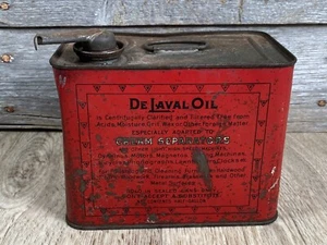 Vintage De Laval Cream Separator Can Half Gallon Oil Can Advertising - Picture 1 of 14