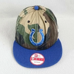 New Era 9Fifty Druckknopflasche Indianapolis Colts Tarnung und blaue Mütze/Kappe, verstellbar - Bild 1 von 5