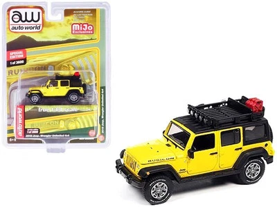 JEEP Wrangler Unlimited 4x4 - 2018 - yellow / black - Auto World 1:64 - Immagine 1 di 4