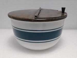 Ciotola ribaltabile Jackson China anni '40 *dispositivo di misurazione coperchio ottone originale Corp NY - Foto 1 di 23