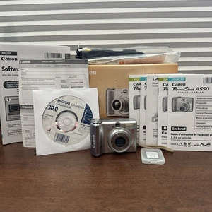 📷 Near Mint Canon PowerShot A550 7.1MP Digital Camera – 4x Zoom 📷 - Picture 1 of 13
