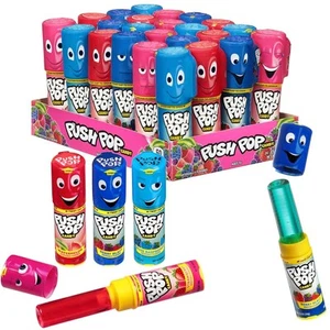 Paquete Variedad de Caramelos Push Pop, Envuelto Individualmente a Granel para Fiesta 24 Unidades - Imagen 1 de 8