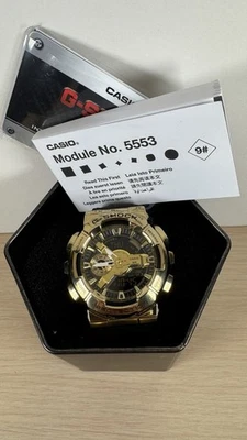 G-SHOCK GM110G-1A9 G-Steel Gold ion plated case &  Black Resin Band Module 5553 - Image 1 of 4