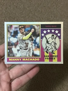 2025 Topps Heritage Player Icons Manny Machado #76PI-7 Silver Foil - Padres - Picture 1 of 2