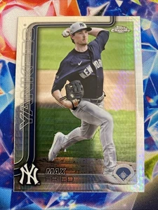 Max Fried 2025 Topps Chrome Prizm Refractor #39 - Picture 1 of 2