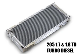 Radiateur ALU 205 TD Turbo Diesel 1.7 1.8L  -56mm- Gros Volume Aluminium Peugeot - Imagen 1 de 6