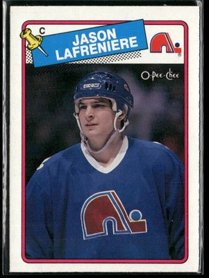 1988-89 O-PEE-CHEE #223 Jason Lafreniere Quebec Nordiques Rookie Hockey Card - Image 1 of 2