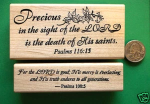 Juego de 2 sellos de goma para tarjetas de simpatía cristiana - Imagen 1 de 1