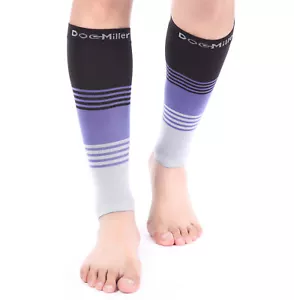 Doc Miller Compression Stockings Calf Sleeve 20-30MMHG Sleeves for Varicose Pain - Picture 1 of 10