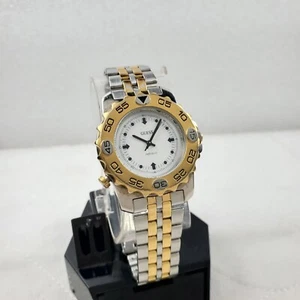 RARE VINTAGE 1990's NEW GUESS INDIGLO TWO-TONE MEN'S WATCH NEW BATTERY - Picture 1 of 10
