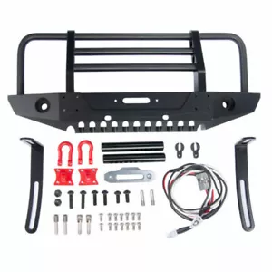 1x Paraurti anteriore in alluminio con supporto verricello per 1/10 RC auto TRX4 cingolato - Foto 1 di 12