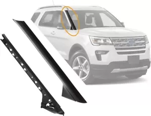 Windshield Trim Molding A-Pillar Set Passenger 2011-2019 Ford Explorer Front Out - Picture 1 of 15