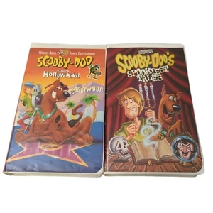 2 Scooby-Doo VHS Lot , Spookiest Tales & Goes Hollywood - Picture 1 of 4