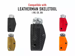 Clip & Carry Kydex Supporto guaina si adatta a LEATHERMAN SCHELETOOL Multi-Tool - MADE USA - Foto 1 di 13