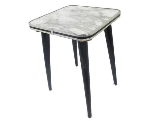 Small Retro Stool  Crutch Plant stand Pedestal Side Occasional Table Funky Cover