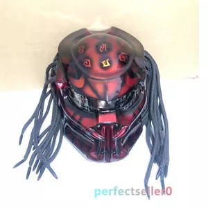 Alien Predator Fangs Wasp Motorcycle Full Face Laser Light Helmet Mask Present - Picture 1 of 20