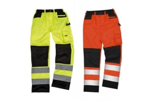 Result HI-Vis Hose Arbeitshose Schutz Neon XS S M L XL 2XL 3XL 4XL NEU - Bild 1 von 4