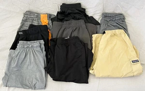 Lot of 8 Pair Boys Elastic Waist Shorts Champion, Hind, Nike Patagonia L - Picture 1 of 1