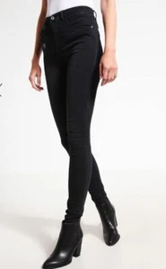 ONLY ONLPIPER MILENA Jeans Skinny Fit Black UK W25 L32 LN191 AC 17 - Picture 1 of 5