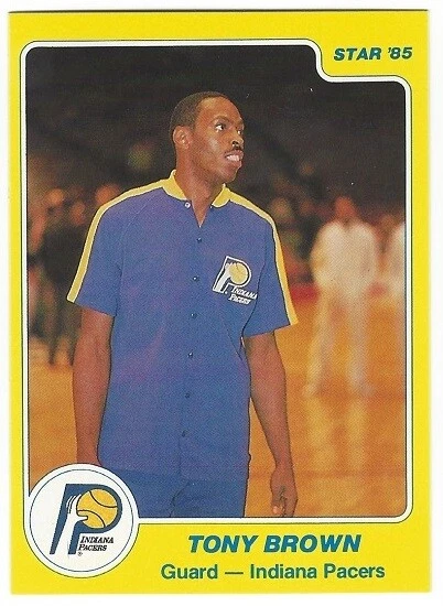 1984-85 STAR BASKETBALL #53 TONY BROWN XRC - NEAR MINT - Image 1 of 1