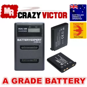 Battery Dual Charger for Fujifilm Instax Mini 90 Neo Classic NP-45 NP-45S NP-45A - Picture 1 of 8