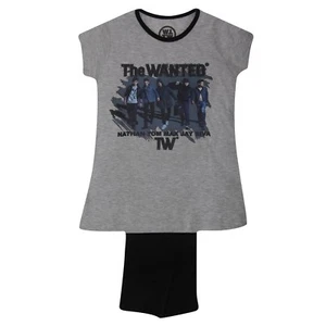 Mädchen The Wanted Kurzarm Oberteil & Unterteil Pyjama {GRAU} Alter 7 8 9 10 Jahre - Bild 1 von 1