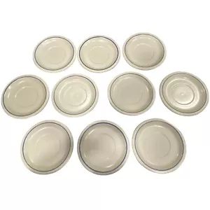 Set di 10 piattini piccoli per tazze da tè Pfaltzgraff YORKTOWNE USA gres blu 6,5" - Foto 1 di 3