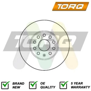 1x Brake Disc Front Torq Fits A3 Arona Leon Octavia Golf Alltrack Sportsvan - Picture 1 of 6
